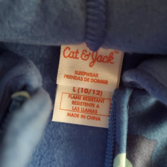 NWT Cat & Jack Large Girls Leopard/Cheetah Blue Un - Picture 6 of 7